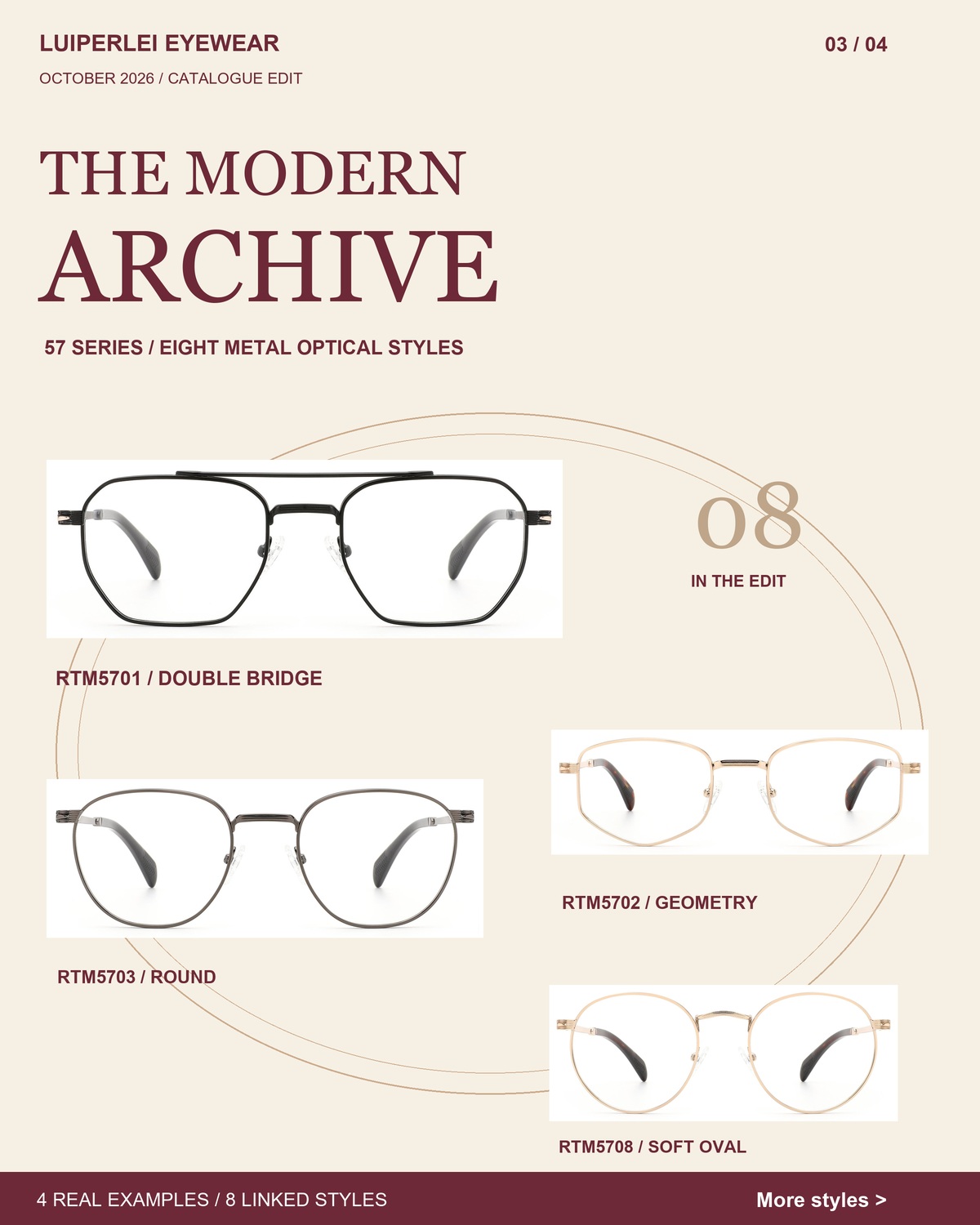 The Modern Archive | 8 Metal Optical Styles